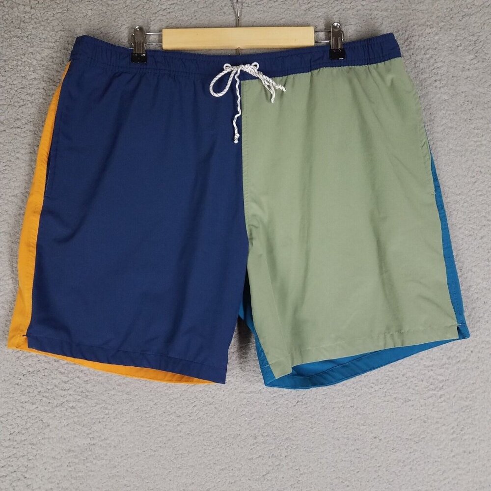 Bonobos Swim Trunks Shorts Adult XL Lined Colorblock Beach Summer Casual Pull On